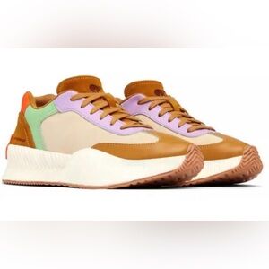 NWT Sorel Ona™ Blvd Classic WP Sneakers - Green and Brown